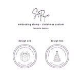 Custom Christmas Embossing Stamp