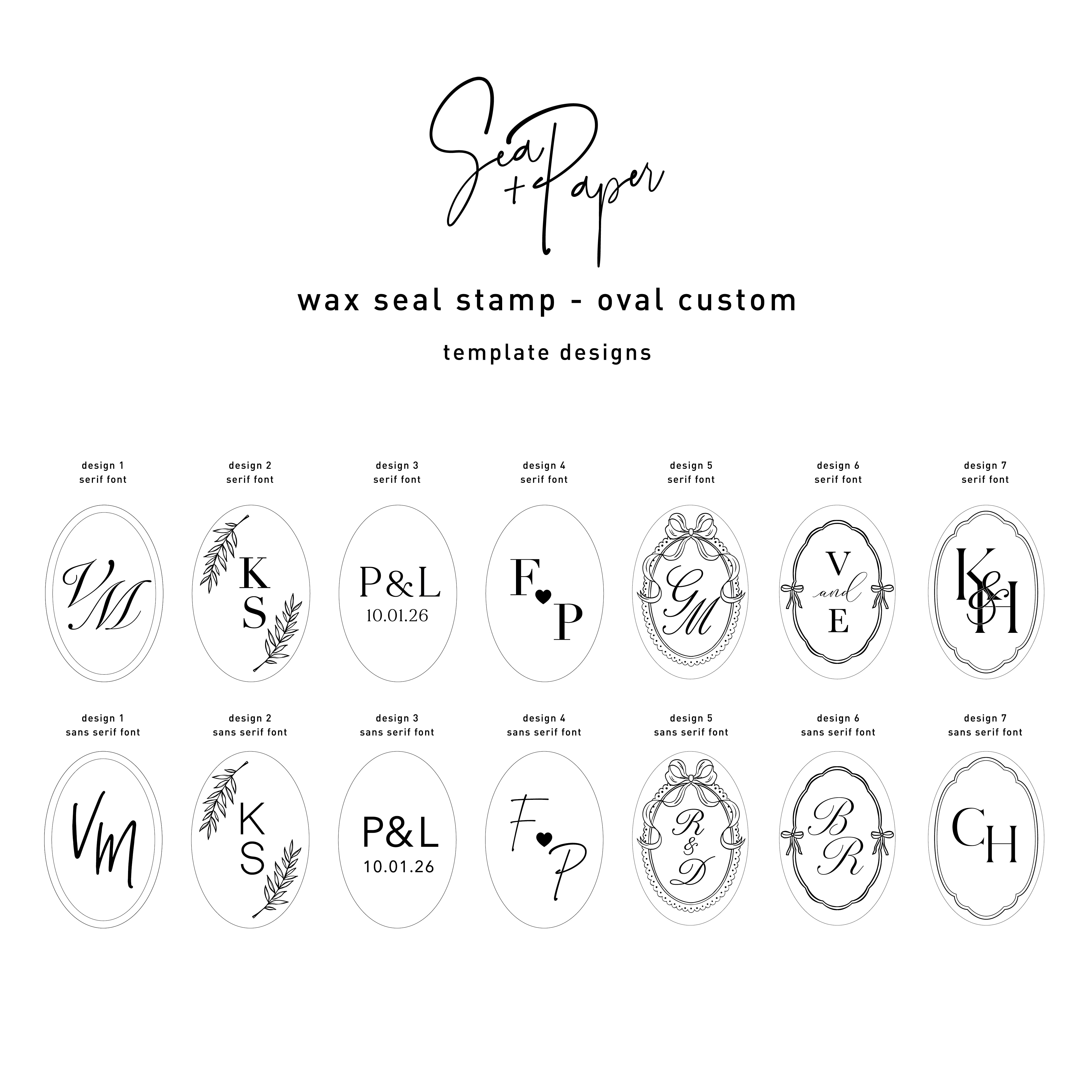 Wax Seal Beginner Kit - Custom Stamp