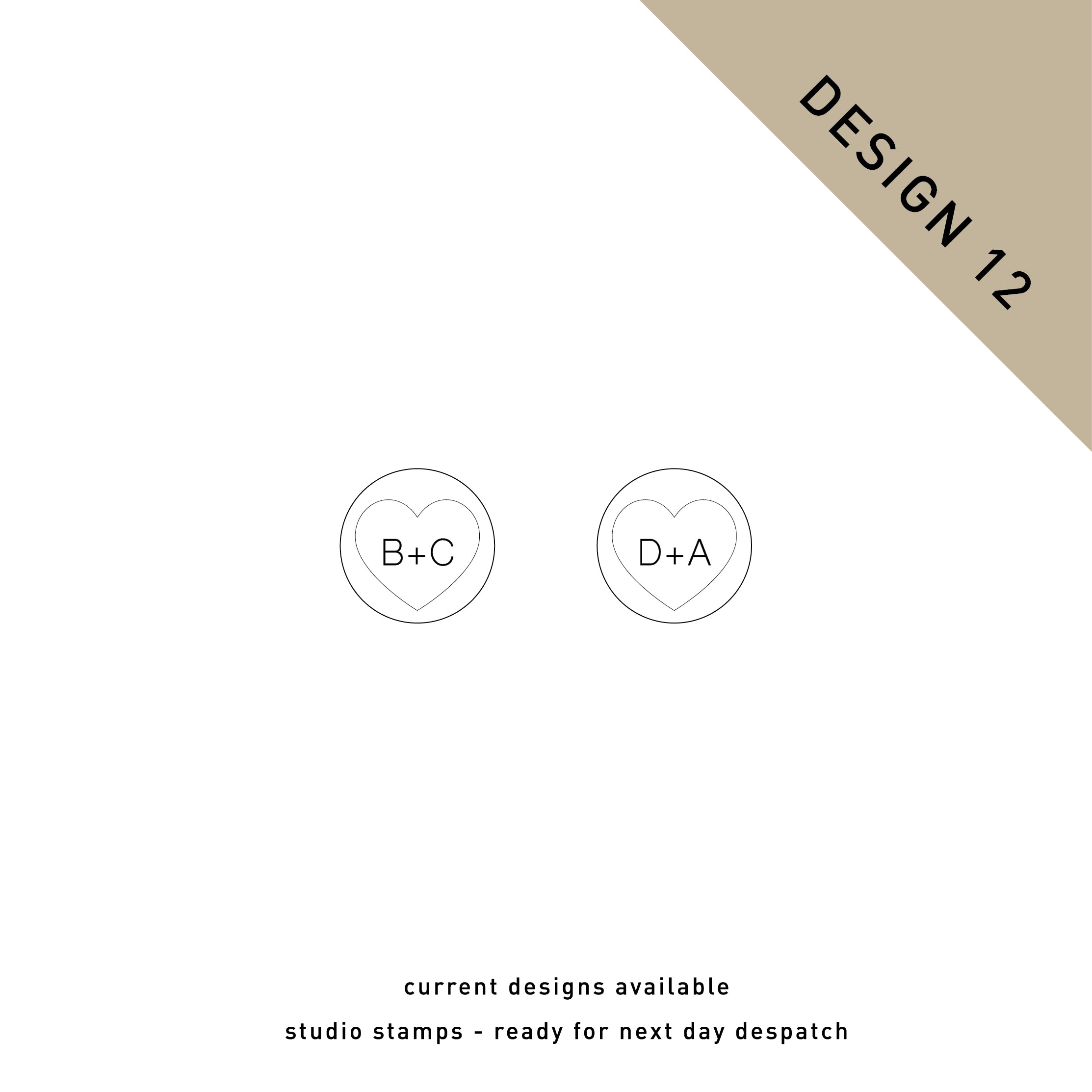 Studio Stock Custom Wax Seal Stamp  - Design 12