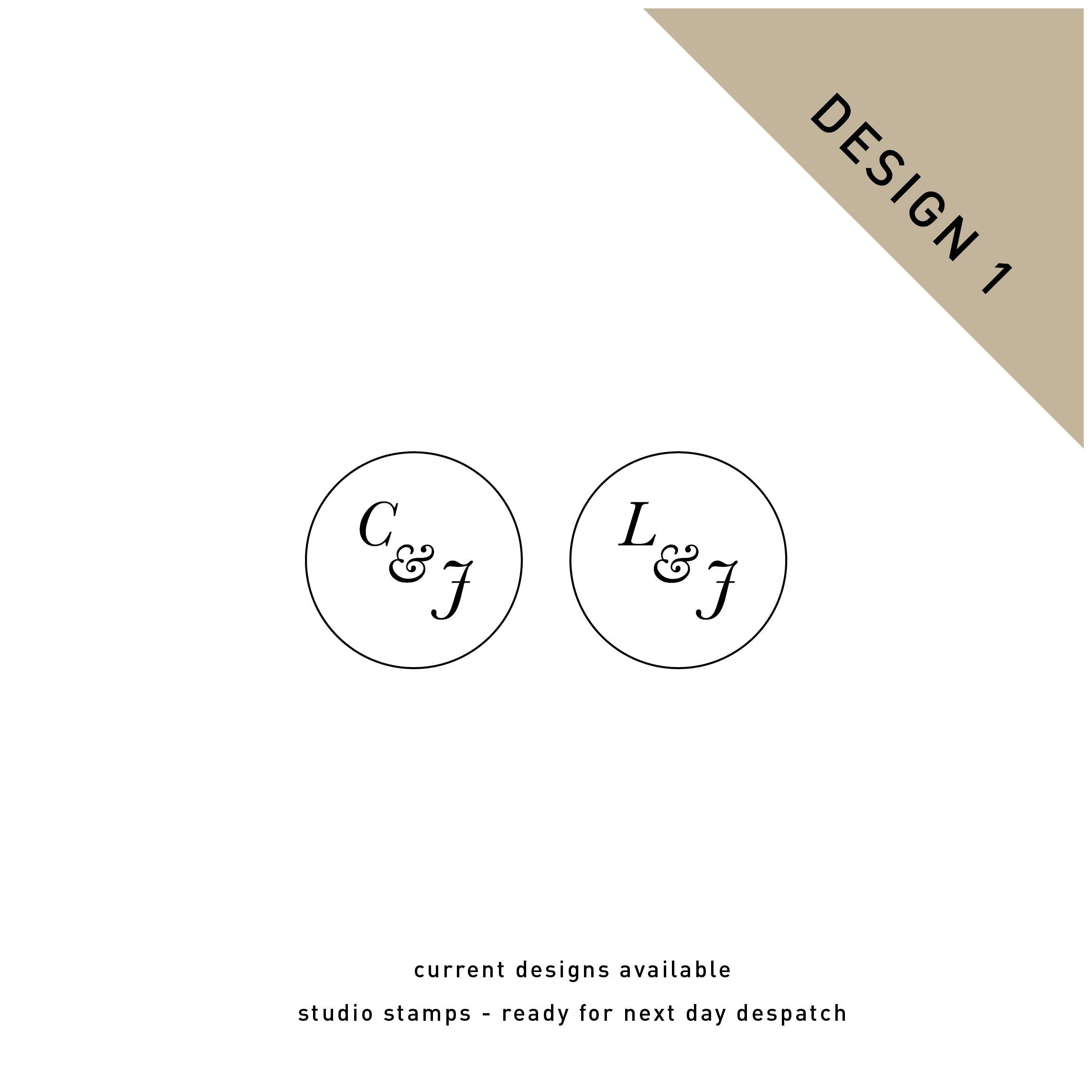 Studio Stock Custom Wax Seal Stamp  - Design 1