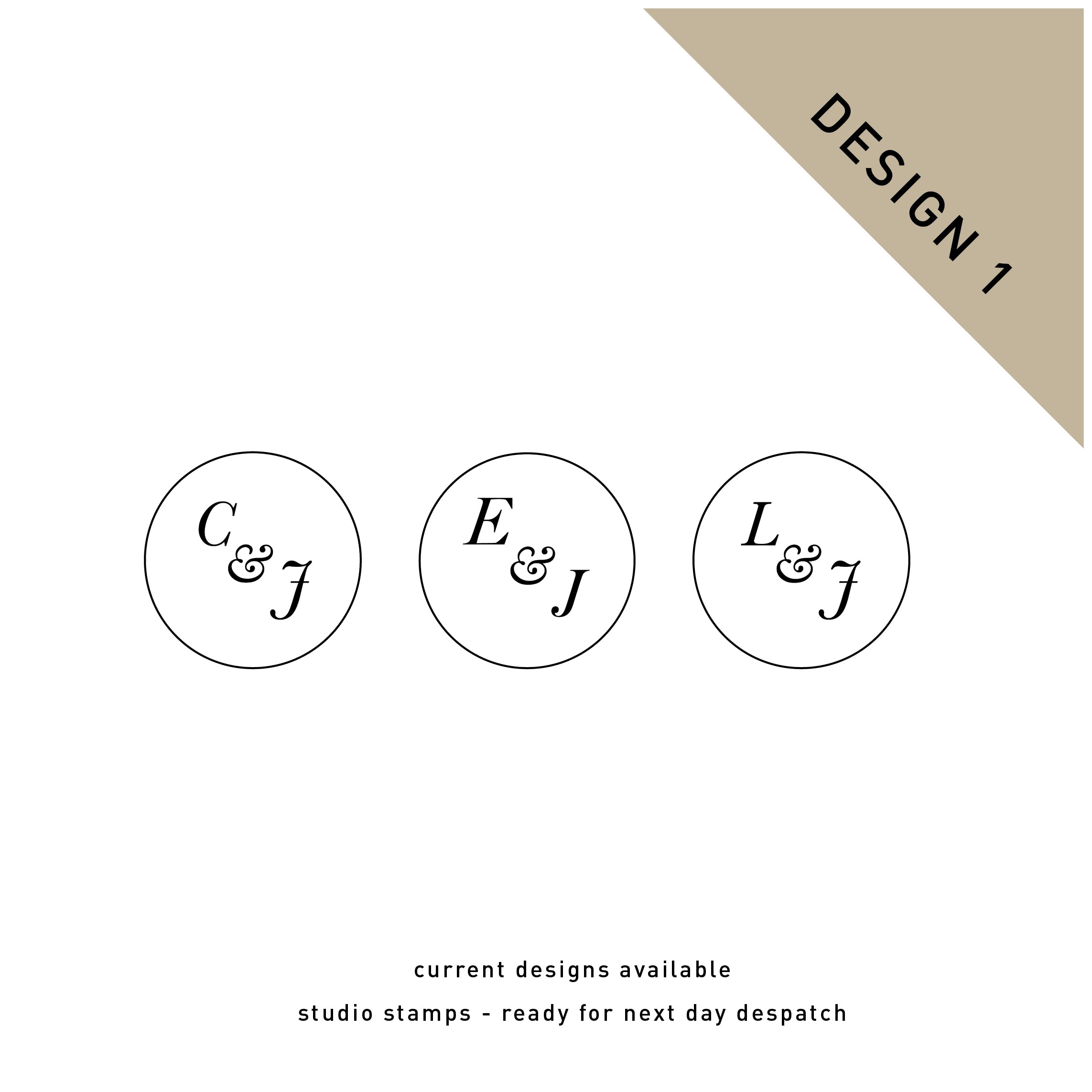 Studio Stock Custom Wax Seal Stamp  - Design 1