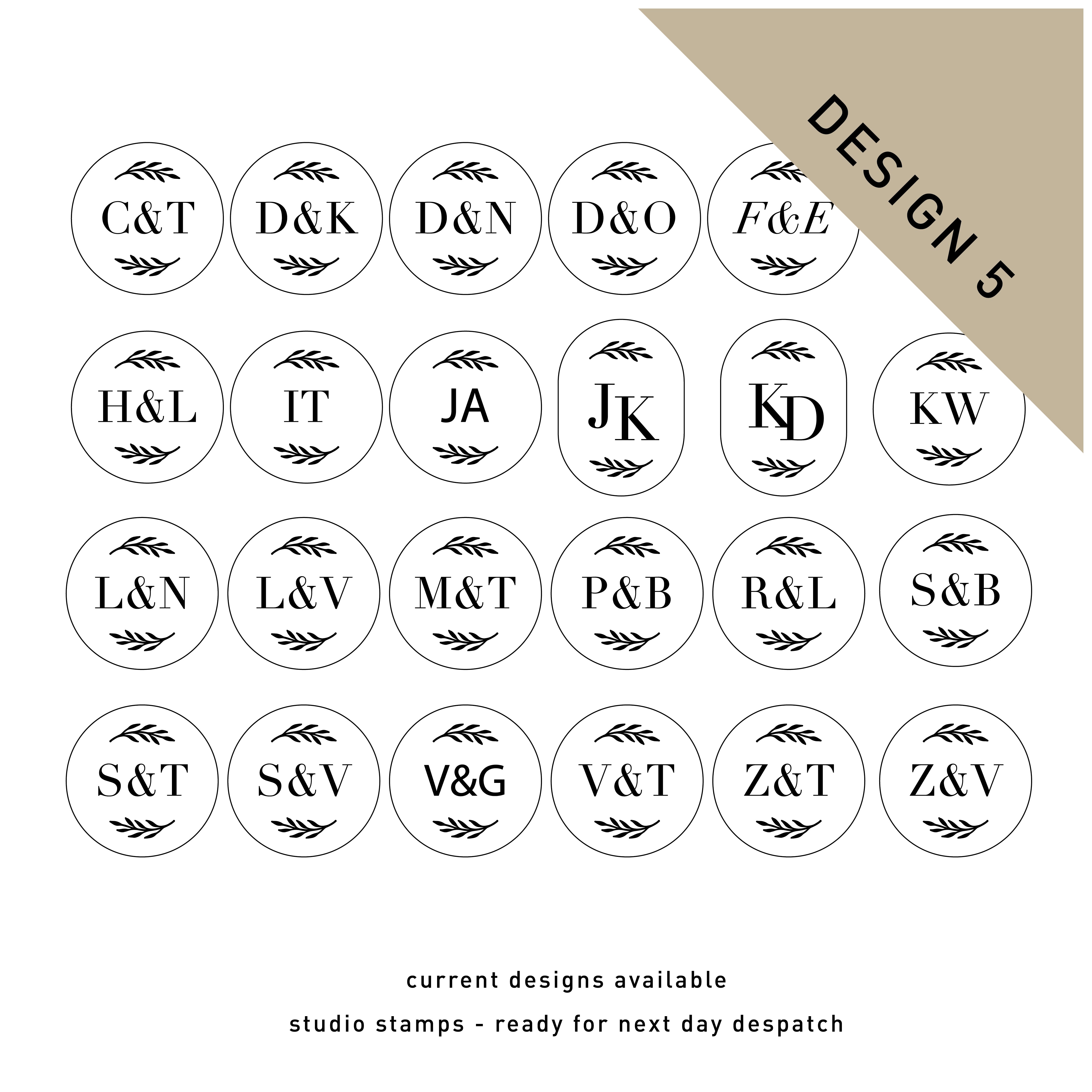 Studio Stock Custom Wax Seal Stamp  - Design 5