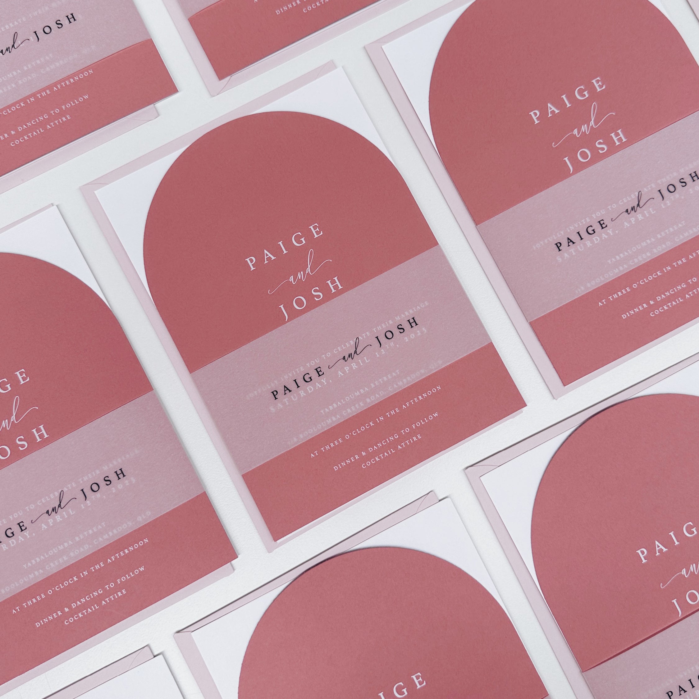 The Double Layer Invitation Set