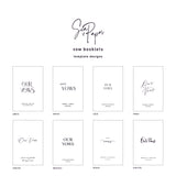 Set of Two Vow Books - White