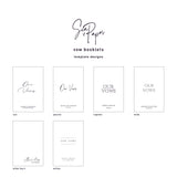Set of Two Vow Books - Ivory