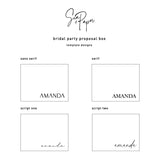 DIY Bridal Party Proposal Box - Citrus