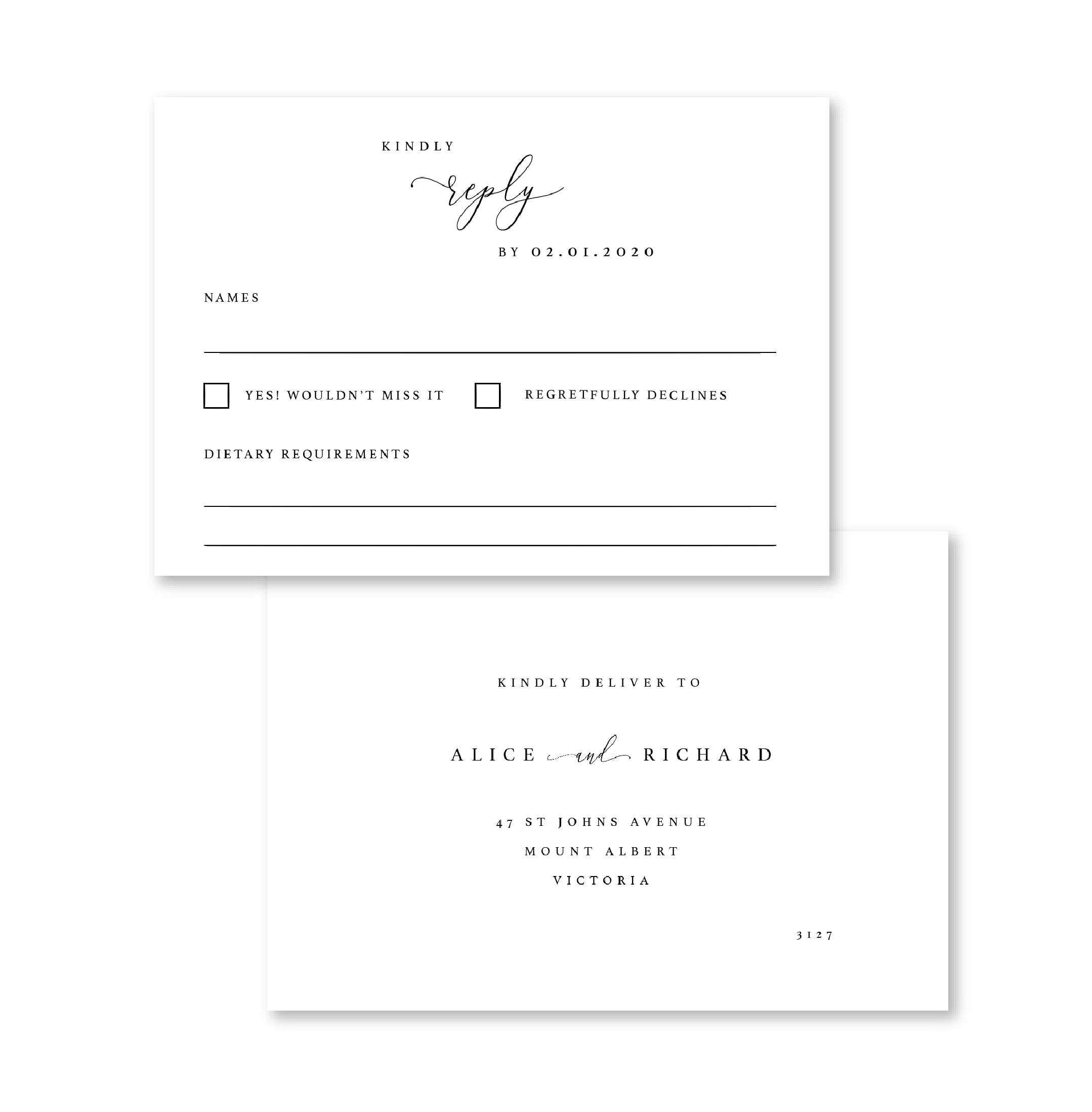 Dream - RSVP Card