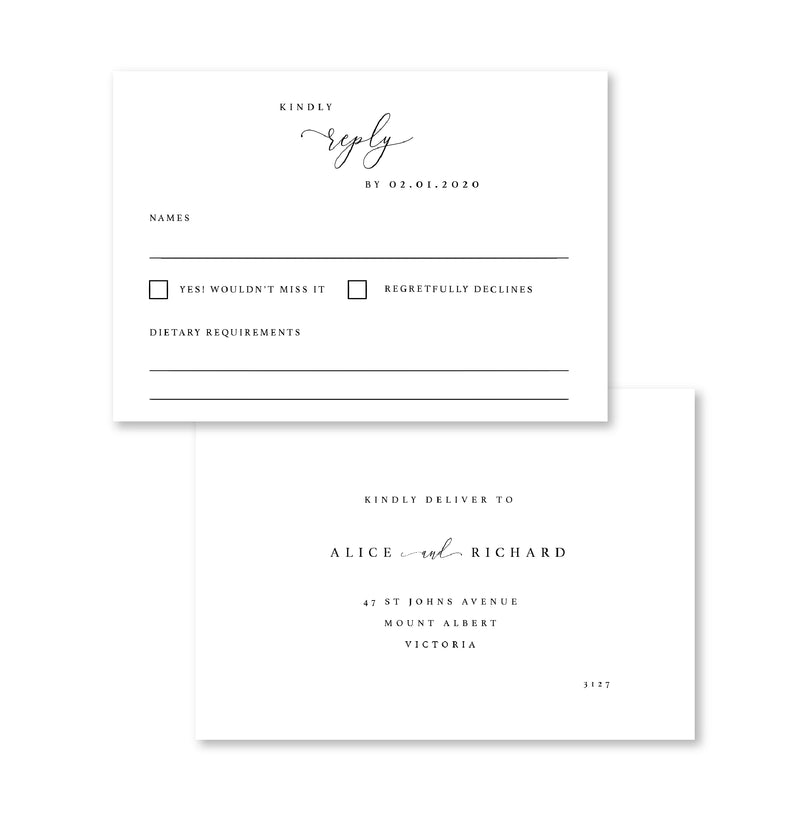 Dream - RSVP Card