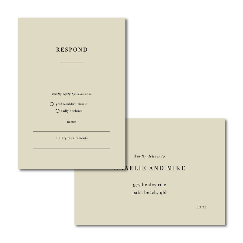 Grace - RSVP Card