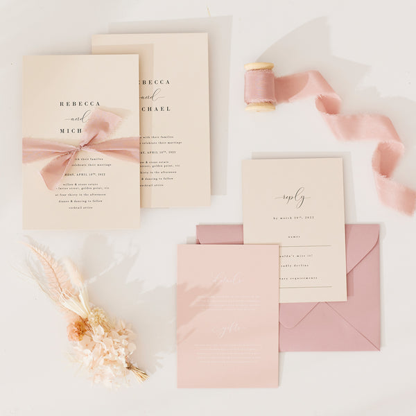 The Silk Ribbon Invitation Set