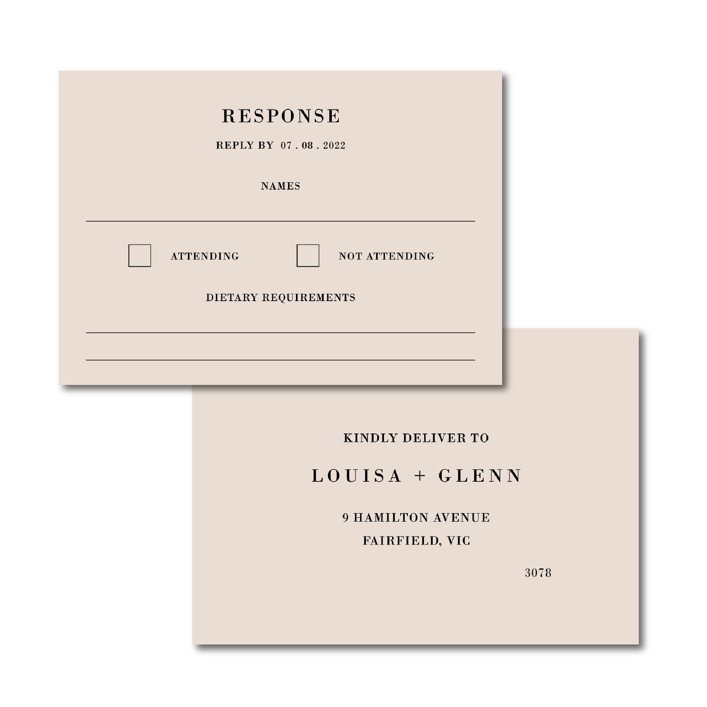 Linear - RSVP Card