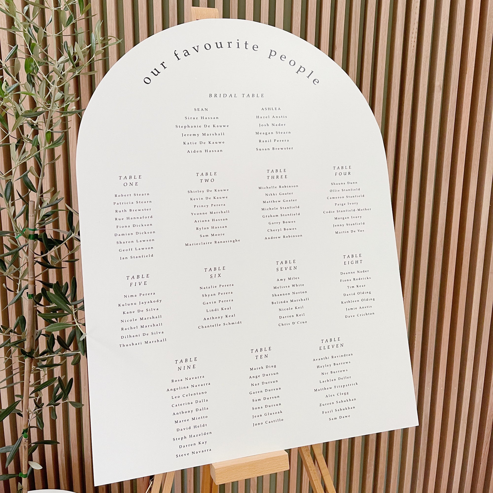 Grace Seating Chart