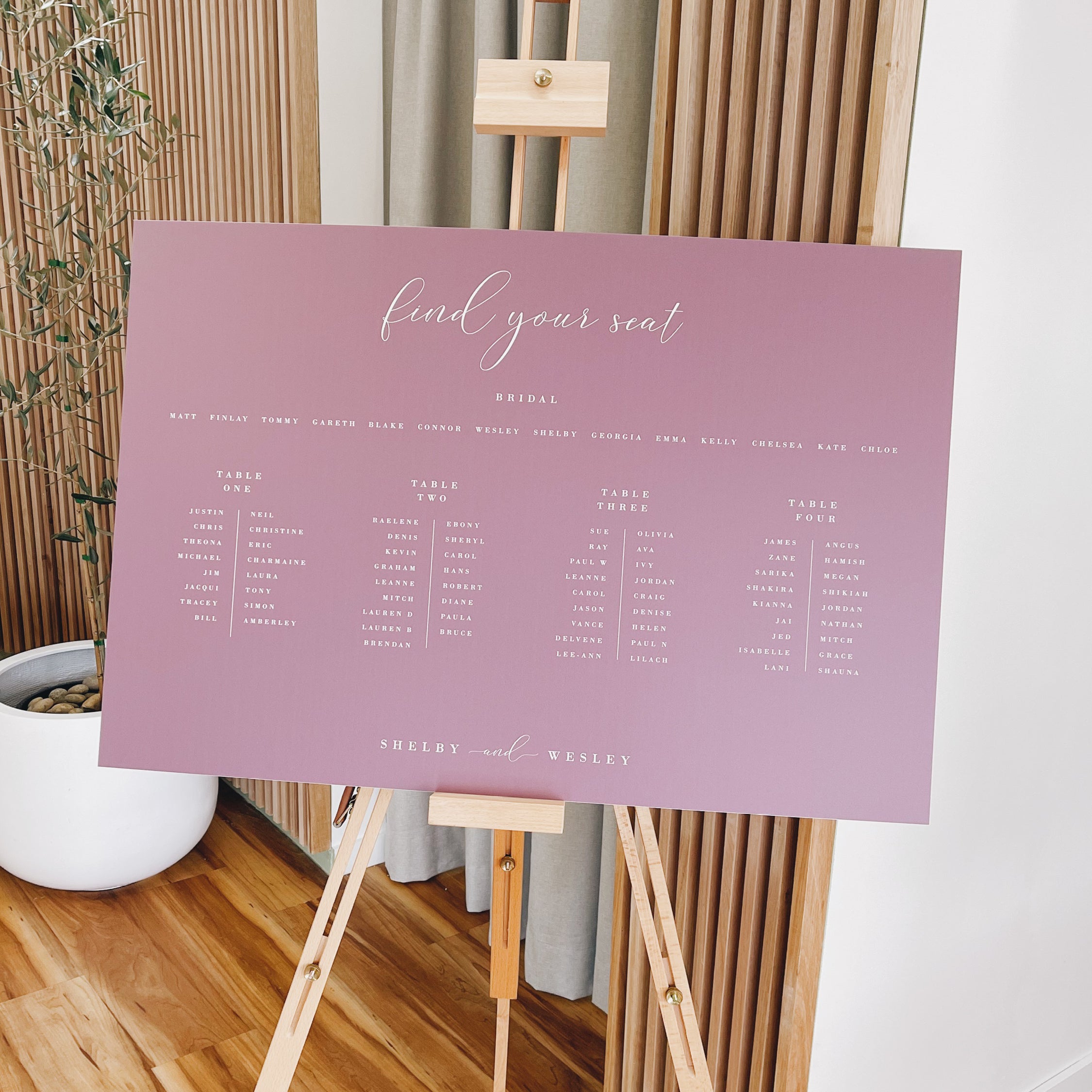 Luna - Seating Chart