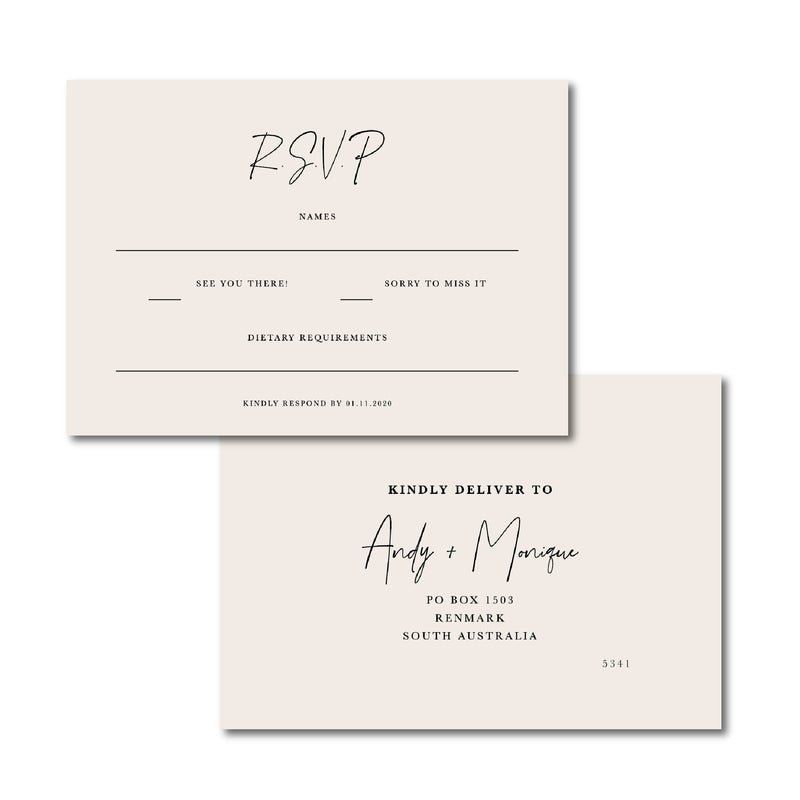 Passion - RSVP Card