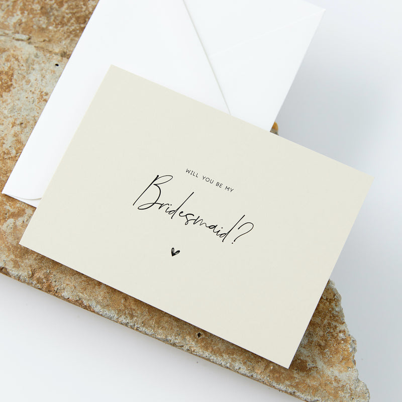 Bridesmaid Proposal Card - Bisque