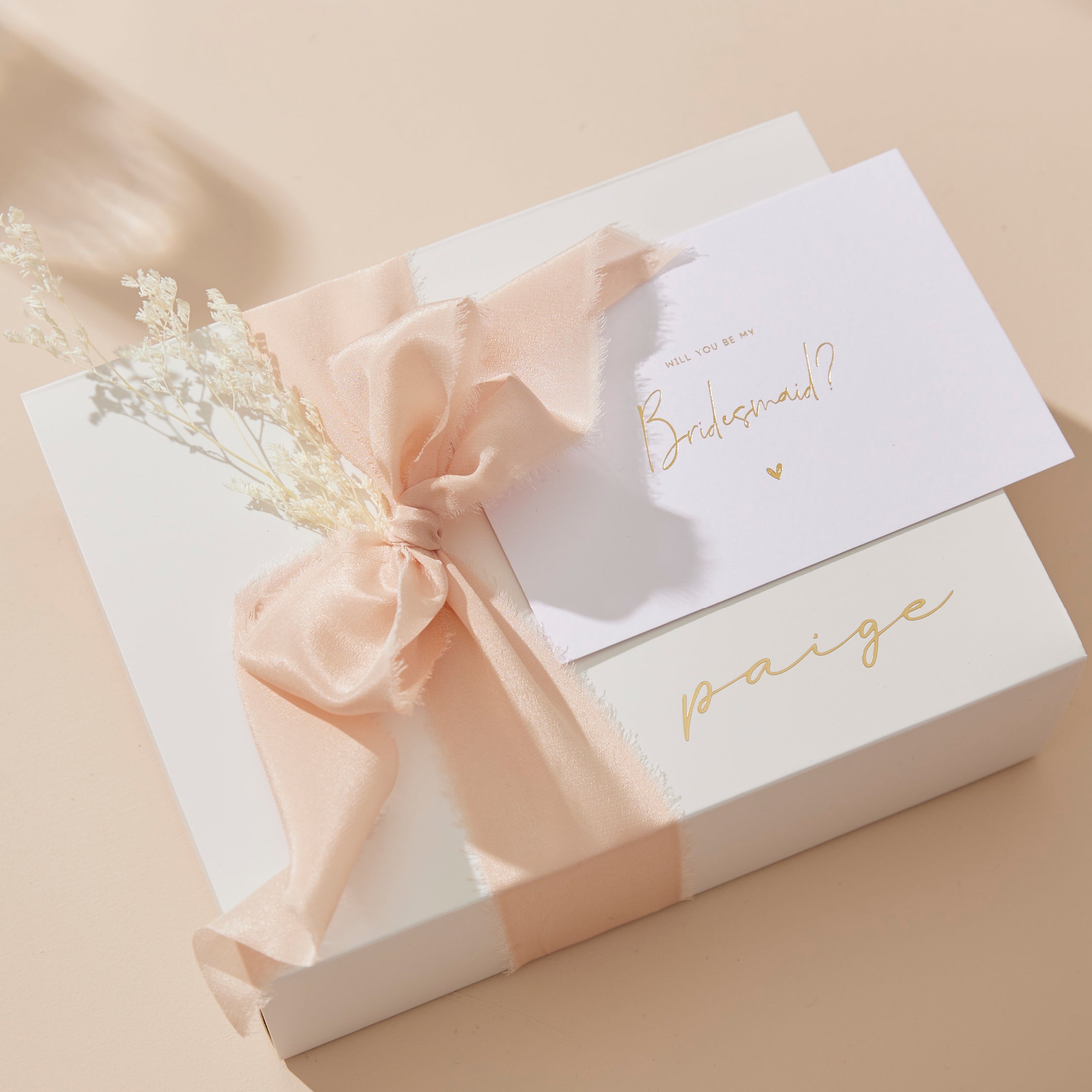 DIY Bridal Party Proposal Box - Floral