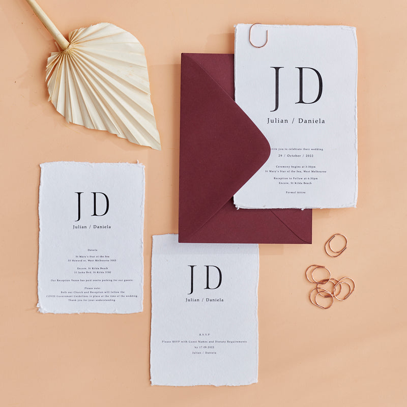 Calm - Wedding Invitation & Envelope