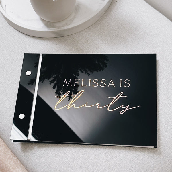 Acrylic Guestbook - Gloss Black