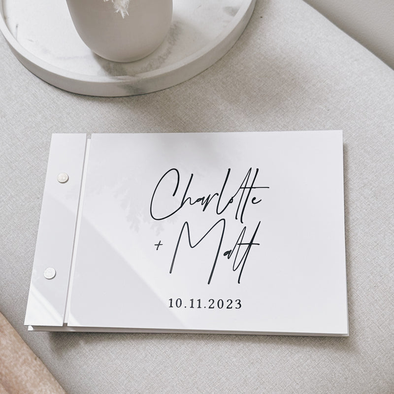 Acrylic Guestbook - Gloss White