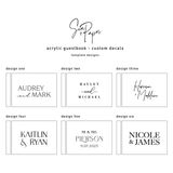 Acrylic Guestbook - Mirror Rose Gold