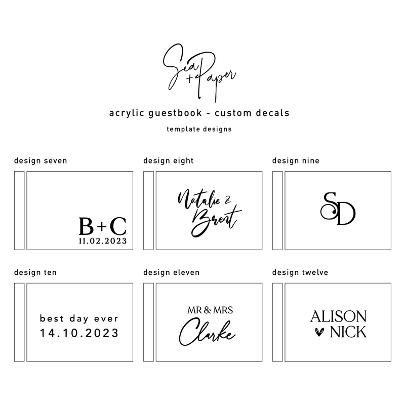Acrylic Guestbook - Mirror Rose Gold