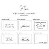Acrylic Guestbook - Mirror Rose Gold