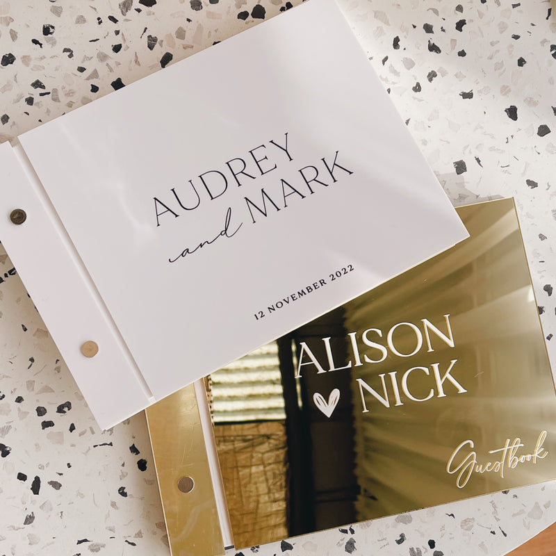 Acrylic Guestbook - Gloss White