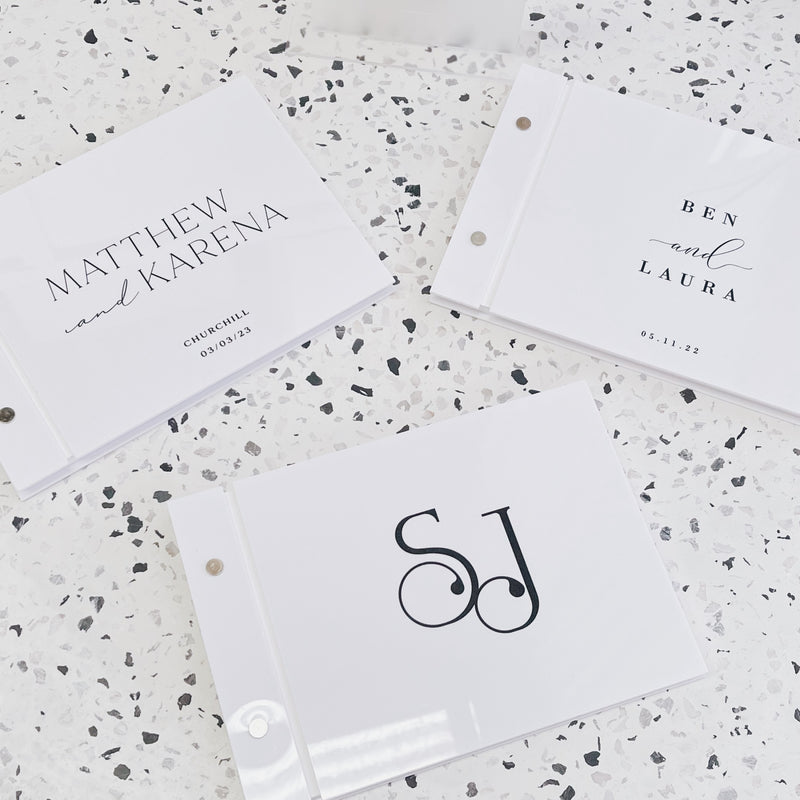 Acrylic Guestbook - Gloss White