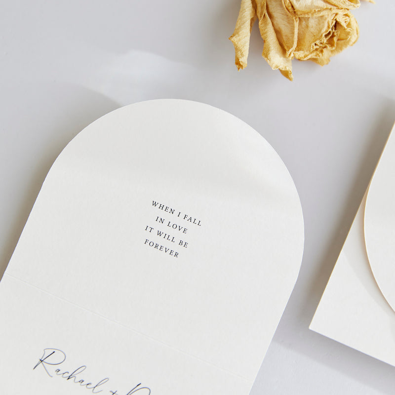 Forever Love - Wedding Invitation Folder & Envelope