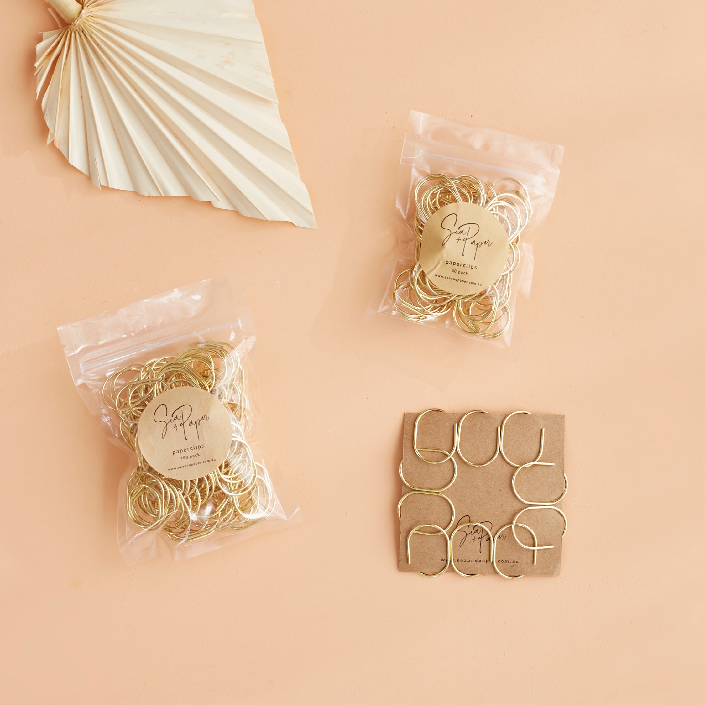 Double Arch Paperclips - Gold