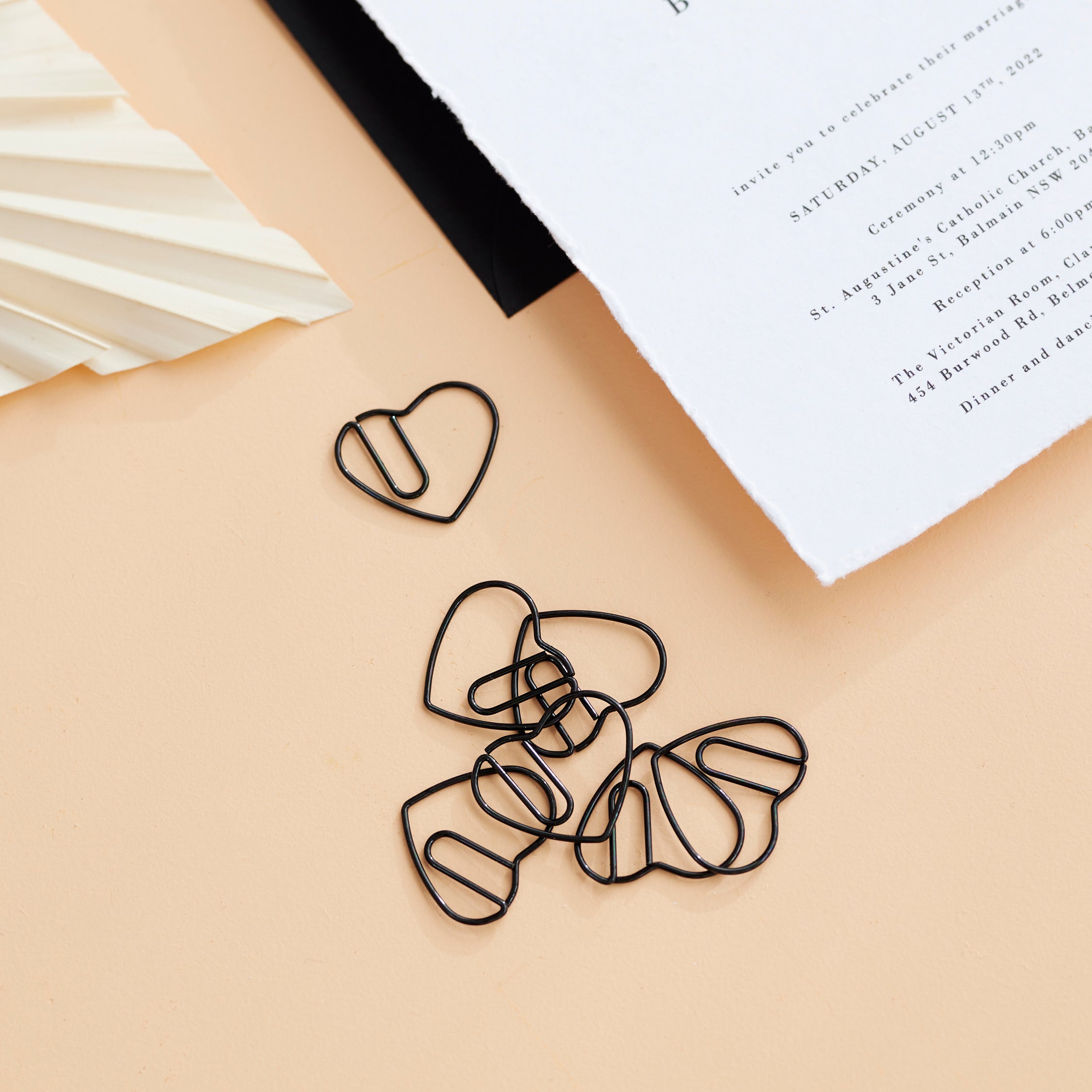 Heart Paperclips - Black – Sea and Paper Creative Studio