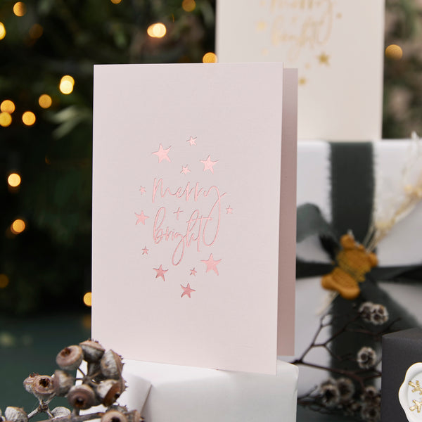 Christmas Card & Wax Seal - Blush