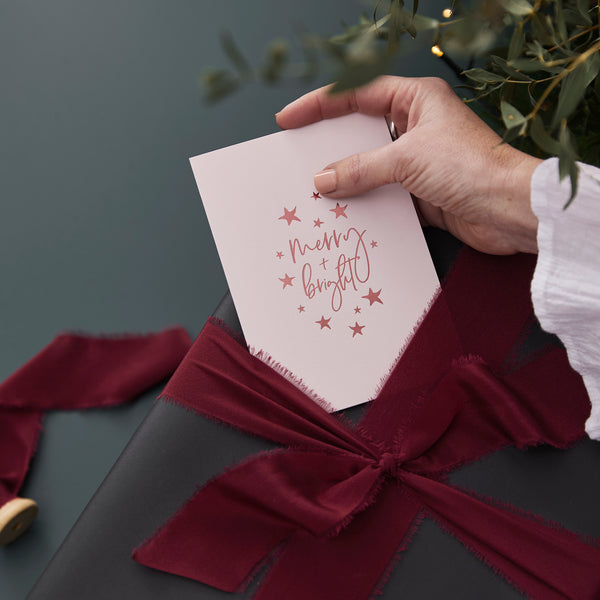 Christmas Card & Wax Seal - Blush