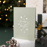 Christmas Card & Wax Seal - Sage