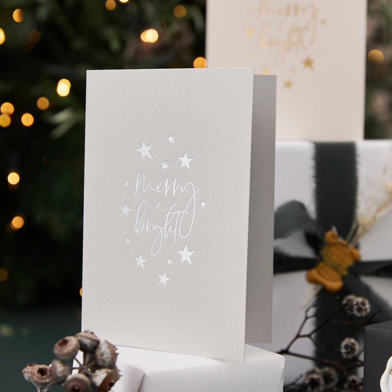 Christmas Card & Wax Seal - Grey