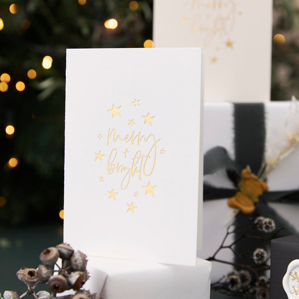 Christmas Card & Wax Seal - White