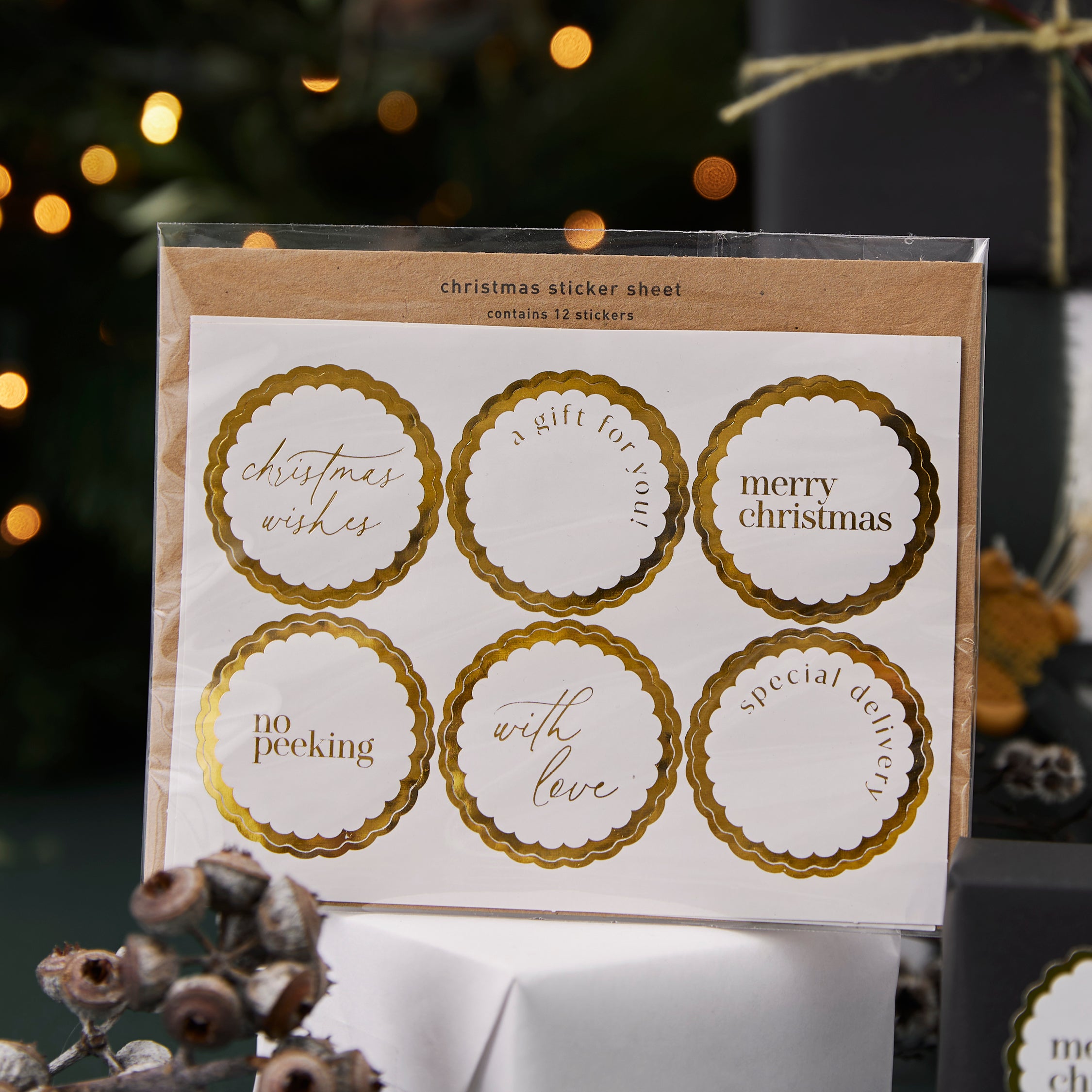 Christmas Stickers - 12 pk