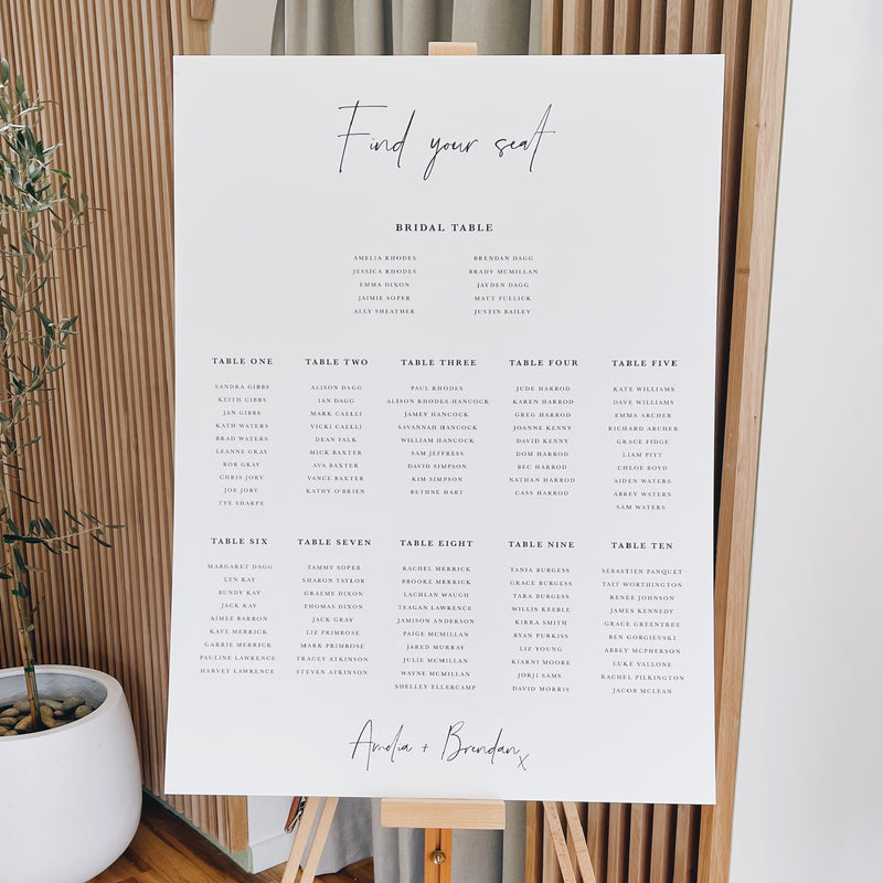 Passion - Seating Chart