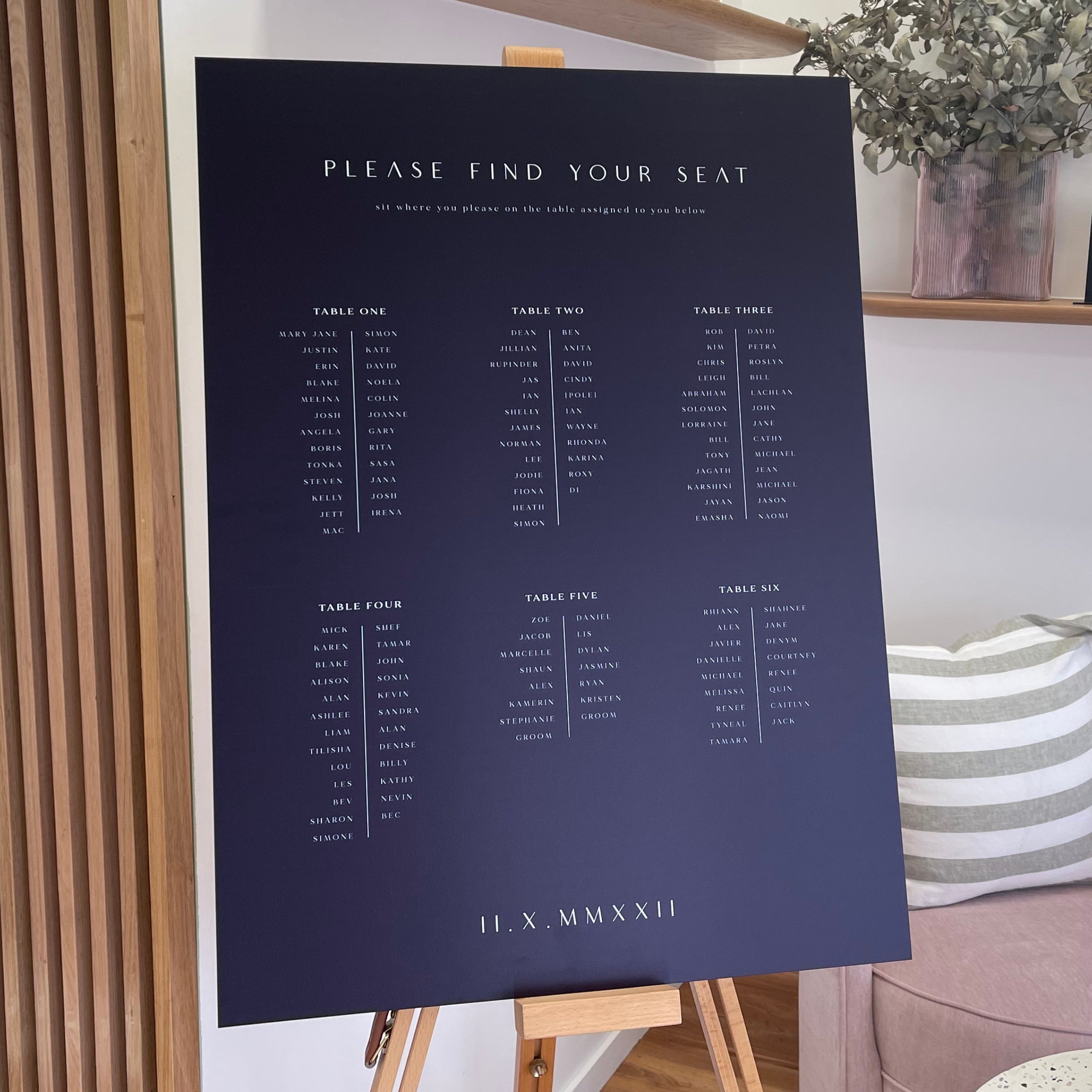 Willow - Seating Chart