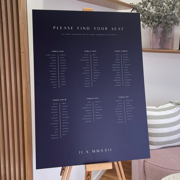 Seating Charts Sea and Paper Creative Studio