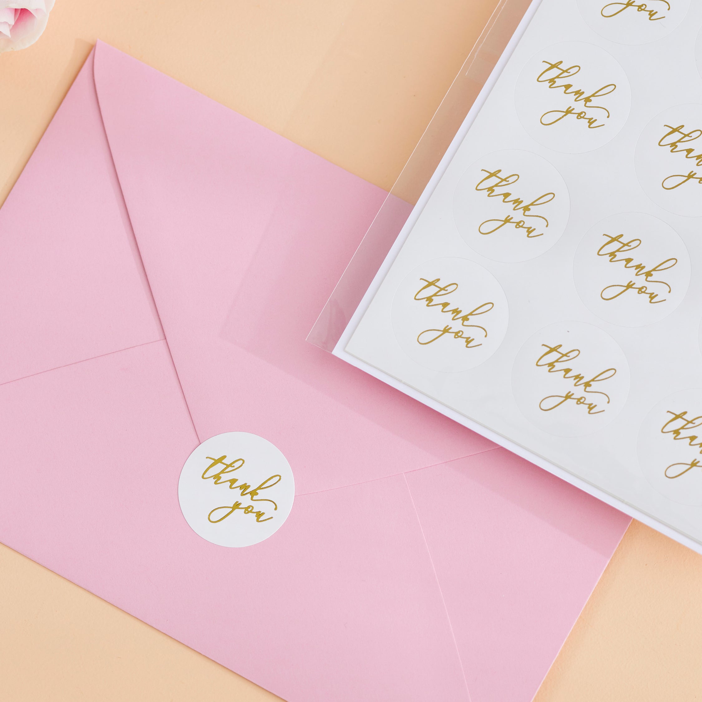 Sticker Seals - Thank You Gold Foil Circles