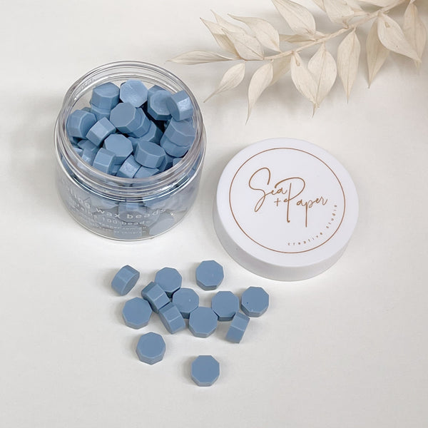 Dusty Blue - Sealing Wax Beads