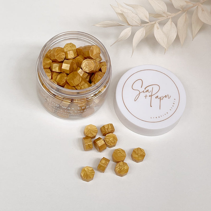 Gold - Sealing Wax Beads