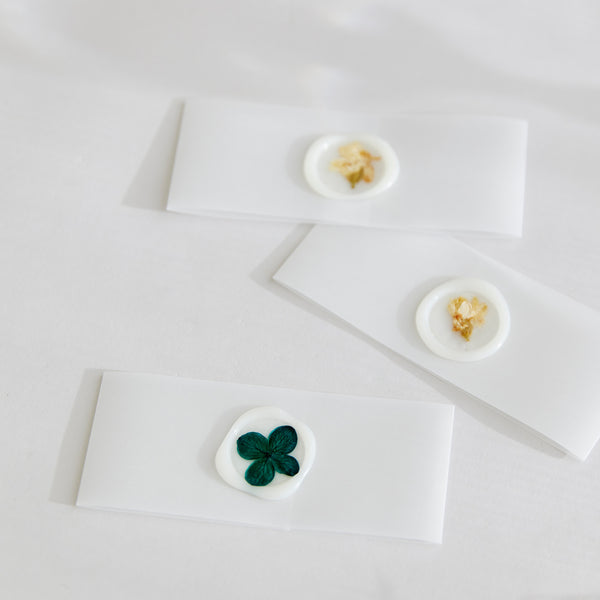 Invitation Bellybands with Wax Seals