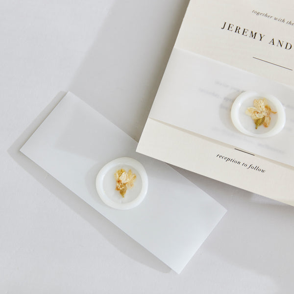Invitation Bellybands with Wax Seals