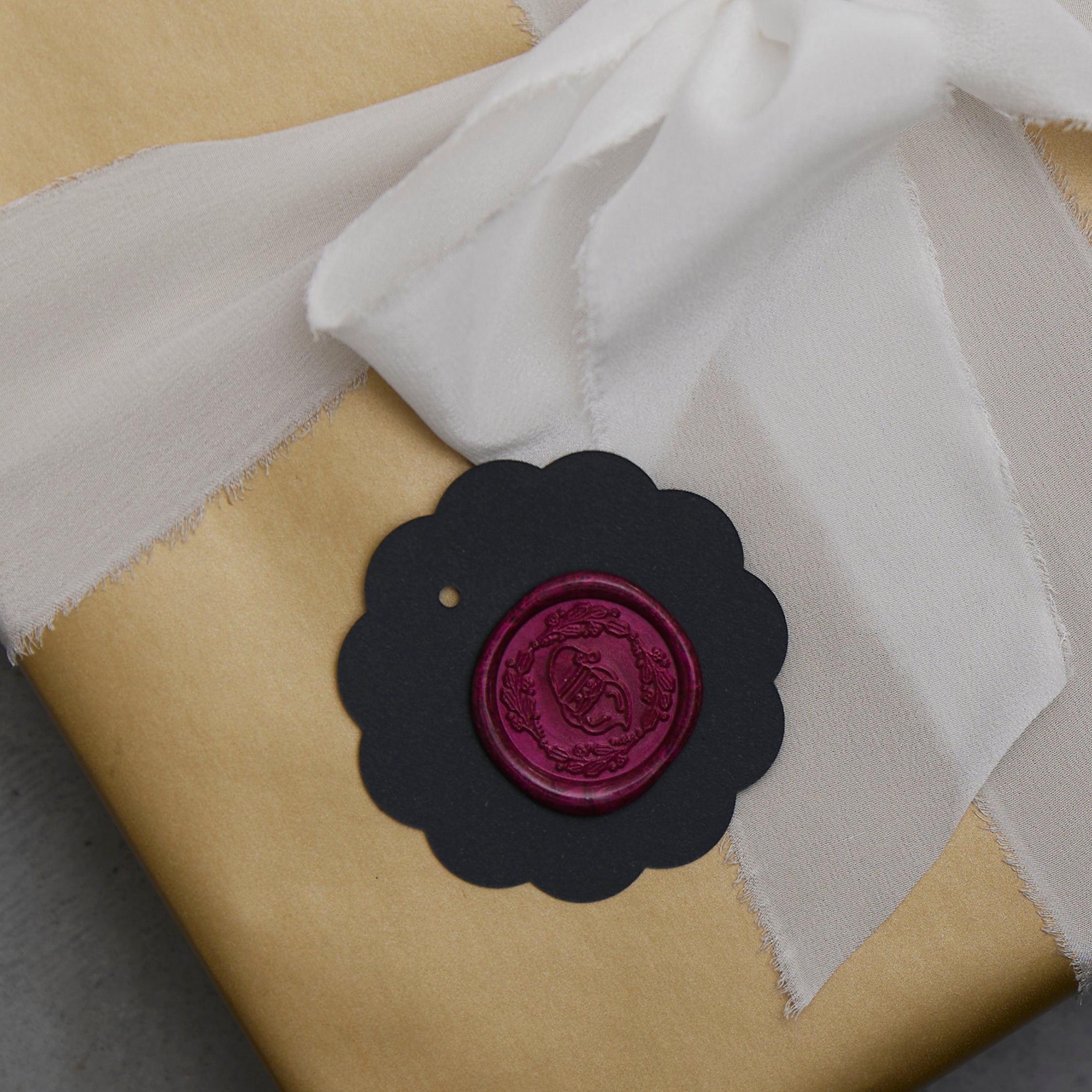 Wax Seal Stamp - Santa Wreath