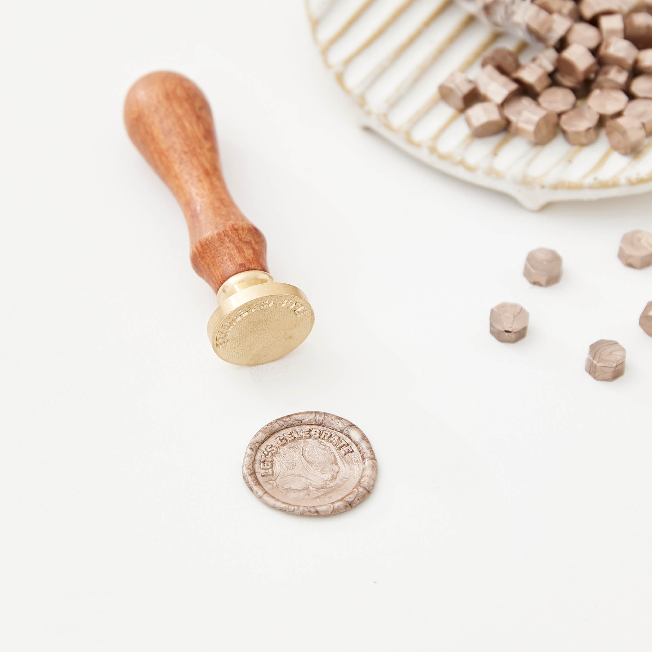 Wax Seal Stamp - Let's Celebrate