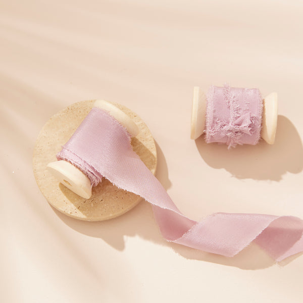 Silk Ribbon Roll - Lilac (25mm width)