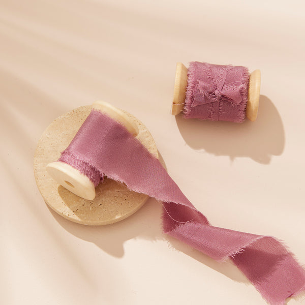 Silk Ribbon Roll - Mulberry (25mm width)