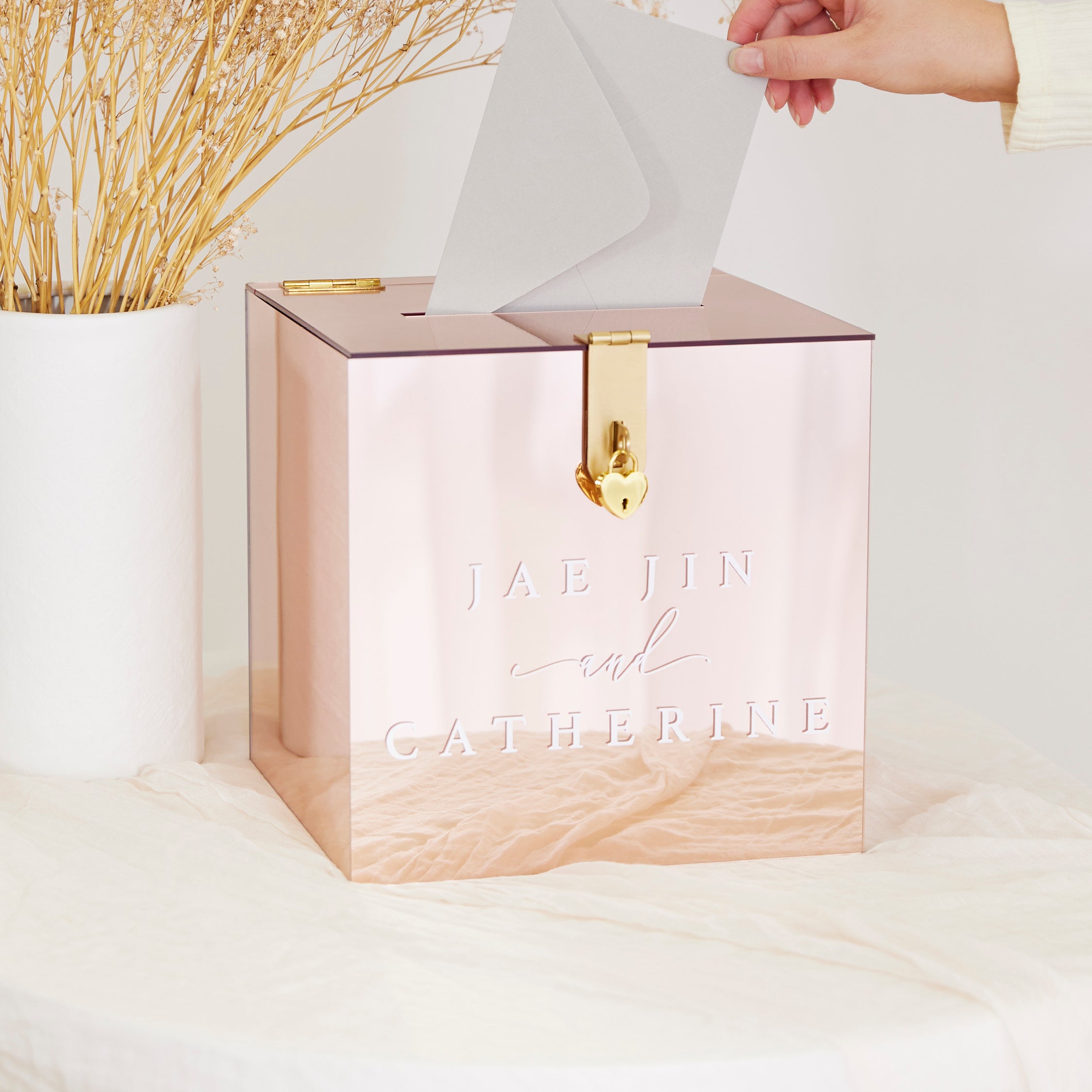 Acrylic Wishing Well - Mirror Rose Gold